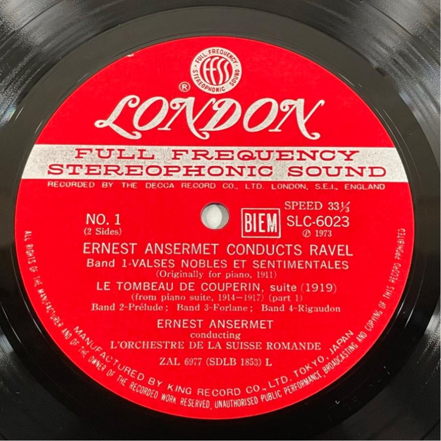 SLC 6023  アンセルメ・ラヴェル名演集 スイス・ロマンド管弦楽団 洗浄済 LP |  | 02