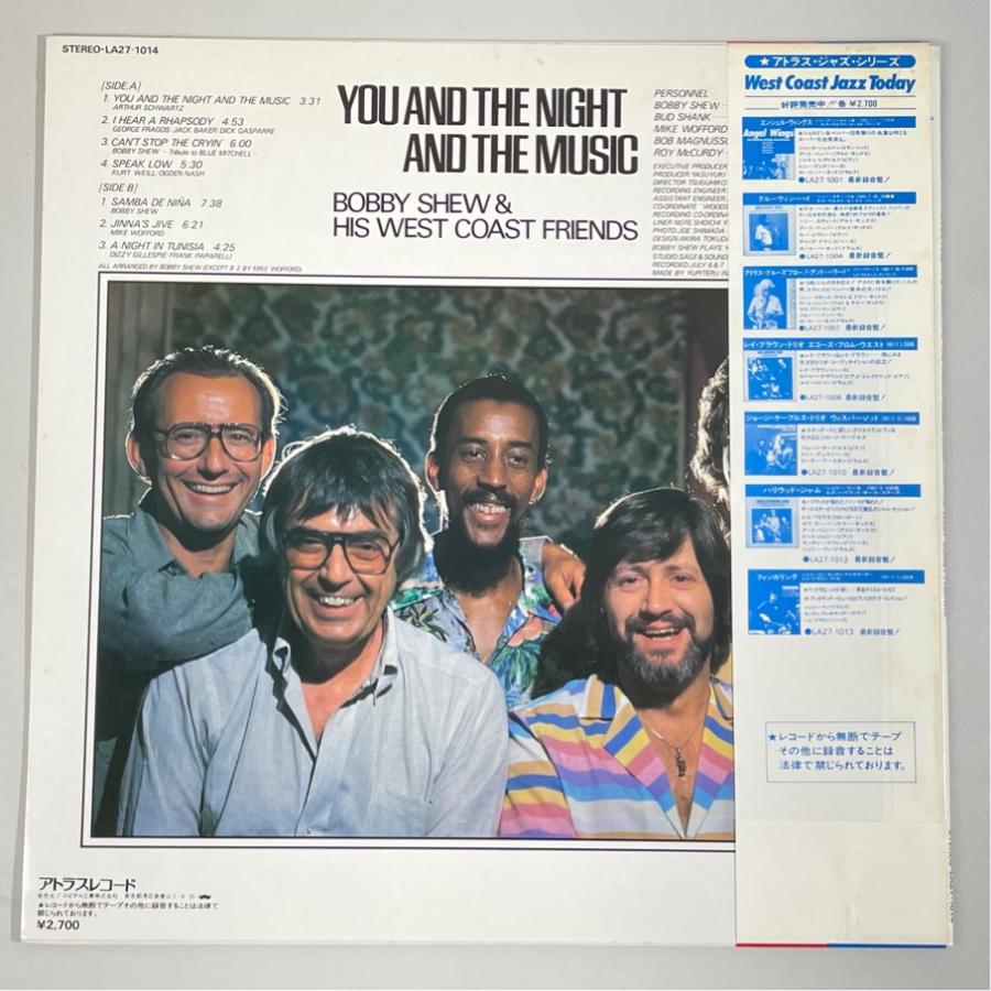LA27-1014  Bobby Shew & His West Coast Friends You and The Night and The Music 帯あり 洗浄済 LP |  | 01