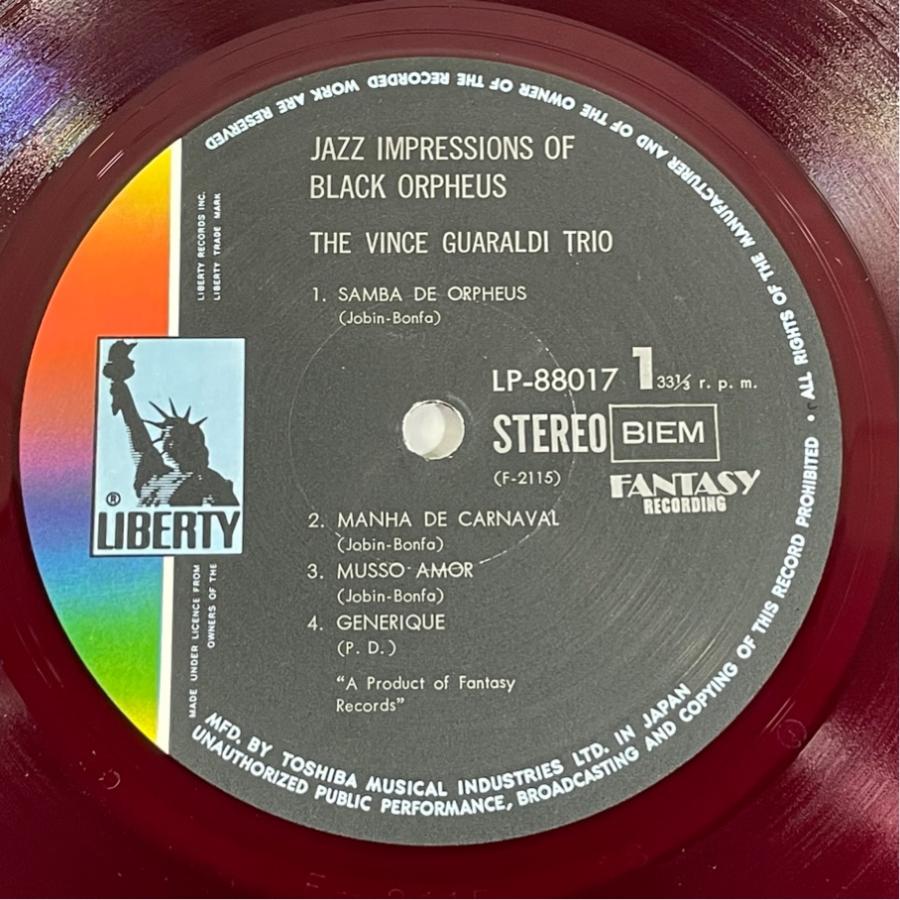 LP-88017 Cast Your Fate To The Wind 赤盤 Jazz Impressions Of Black Orpheus 洗浄済 LP |  | 02