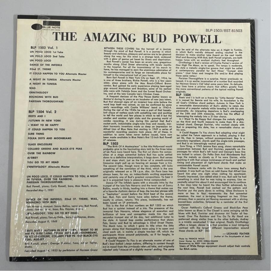 BST 81503 / BLP 1503 シュリンクあり The Amazing Bud Powell Volume 1 洗浄済 LP |  | 01