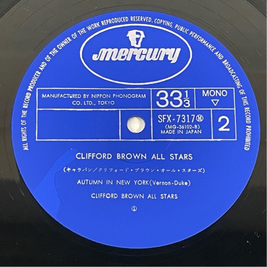 SFX-7317(M) クリフォード・ブラウン・オールスターズ 帯あり キャラバン  洗浄済 LP |  | 03