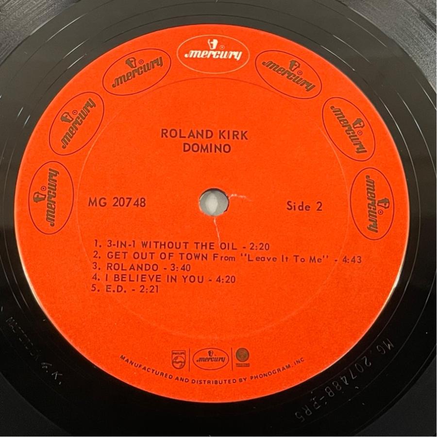 MG 20748 MERCURY hi-fidelity ローランド・カーク Domino Roland Kirk 洗浄済 LP |  | 03