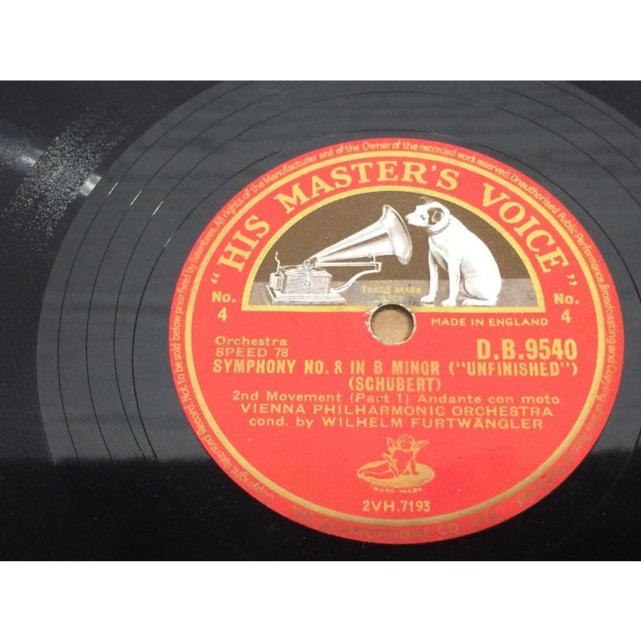 SP盤 3枚 英HMV シューベルト 交響曲第8番 フルトヴェングラー DB9538-40 ICR SP盤 3枚 英HMV シューベルト 交響曲第8番 フルトヴェングラー DB9538