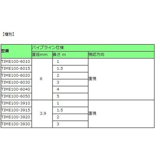 工業用内視鏡。100万画素センサー,録画可,190°曲パイプライン6mm,4.0m,直視 TIME100-6040｜icsil｜08