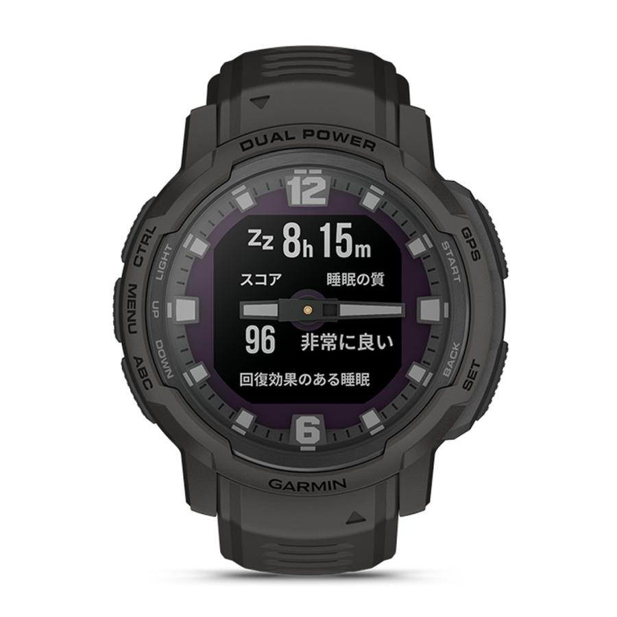 GARMIN（ガーミン） Instinct Crossover Dual Power Graphite 国内正規