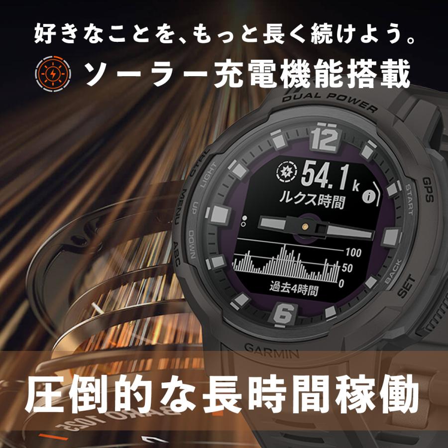 GARMIN（ガーミン） Instinct Crossover Dual Power Graphite 国内正規