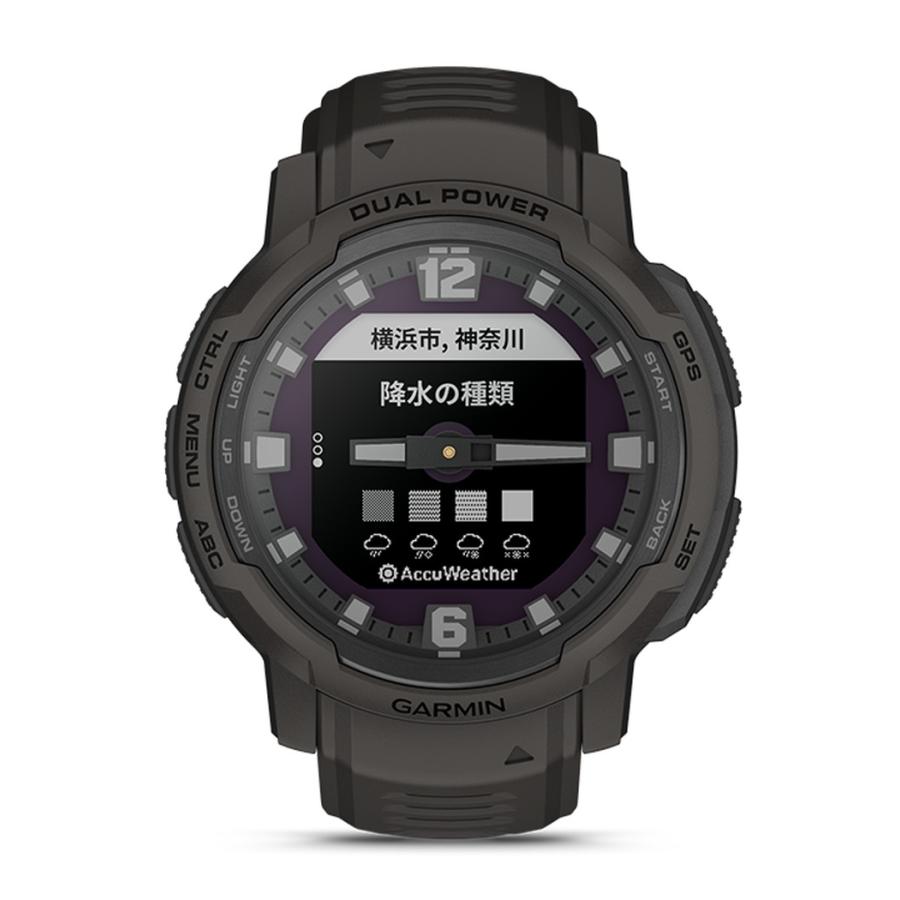 GARMIN（ガーミン） Instinct Crossover Dual Power Graphite 国内正規
