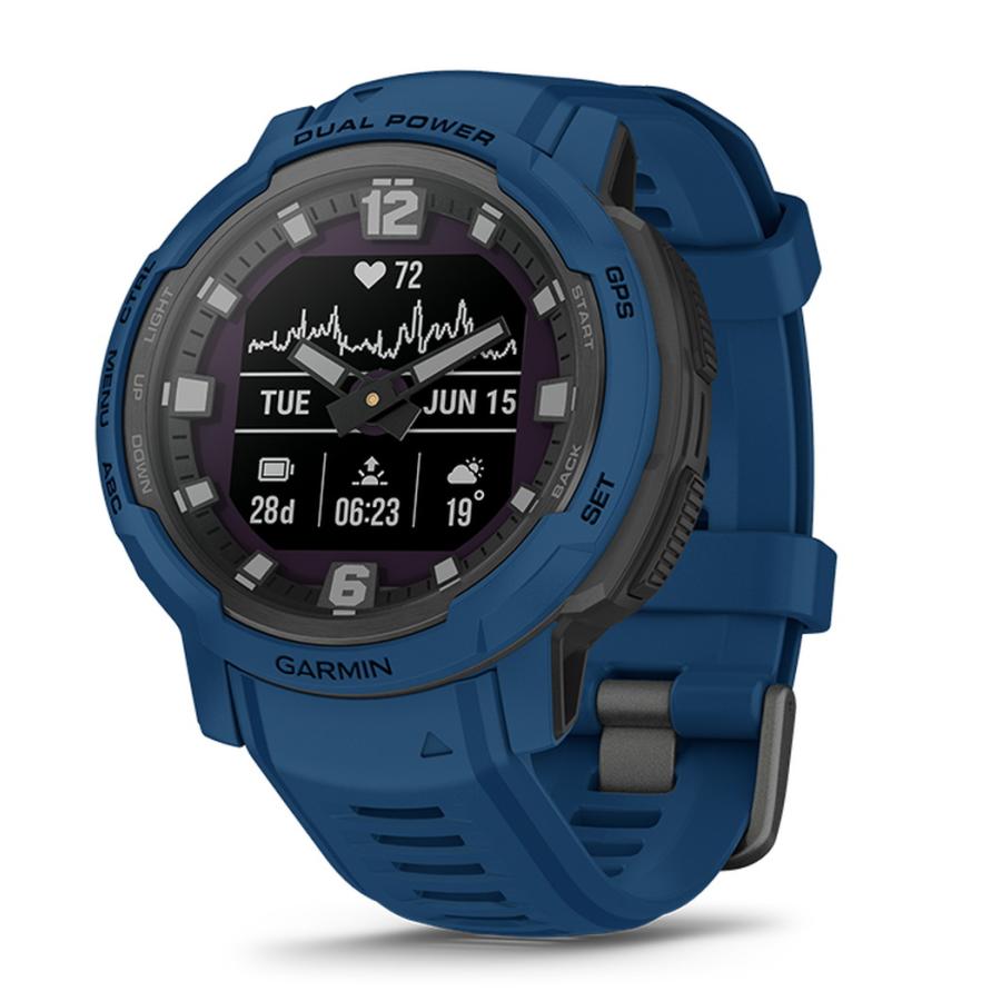 GARMIN（ガーミン） Instinct Crossover Dual Power Tidal Blue 国内