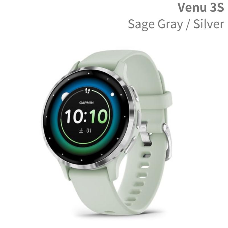 GARMIN（ガーミン） Venu 3S Sage Gray / Silver GARMIN 第5世代光学式 