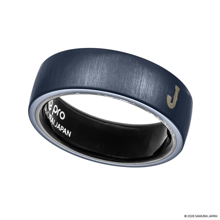 侍ジャパン×b.ring コラボ スマートリング ステンレススチール 数量限定品 国内正規品 正規販売店 bring WBC ブリング サムライジャパン スマート リングの画像
