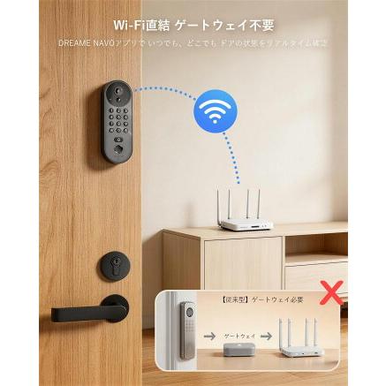 Dreame サクラロック Vision Pro スマートロック 玄関 指紋認証 カメラ