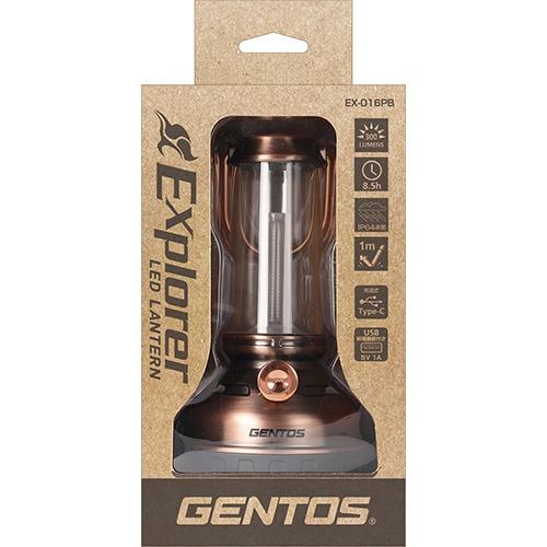 GENTOS（ジェントス） EX-016PB 充電式ランタン 2024年モデル 登山