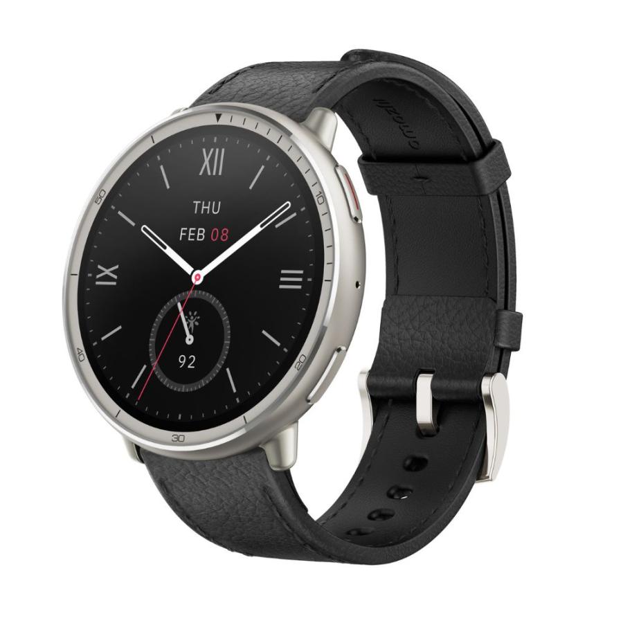 Amazfit Amazfit Active2 ブラック レザー (プレミアムバージョン