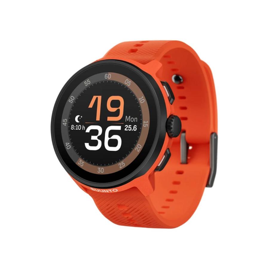 保護フィルム付き SUUNTO RUN Coral Orange シリコンストラップ (スント ラン コーラルオレンジ) 国内正規品 SS051275000 ランニングウォッチ 心拍計 通知 GPSの画像