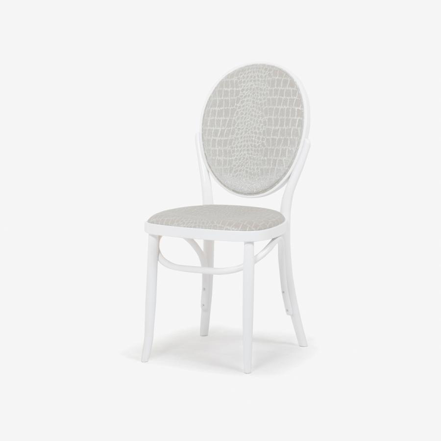 大塚家具 秋田木工 ダイニングチェア 701-UU ブナ材WH色 張地クロコ