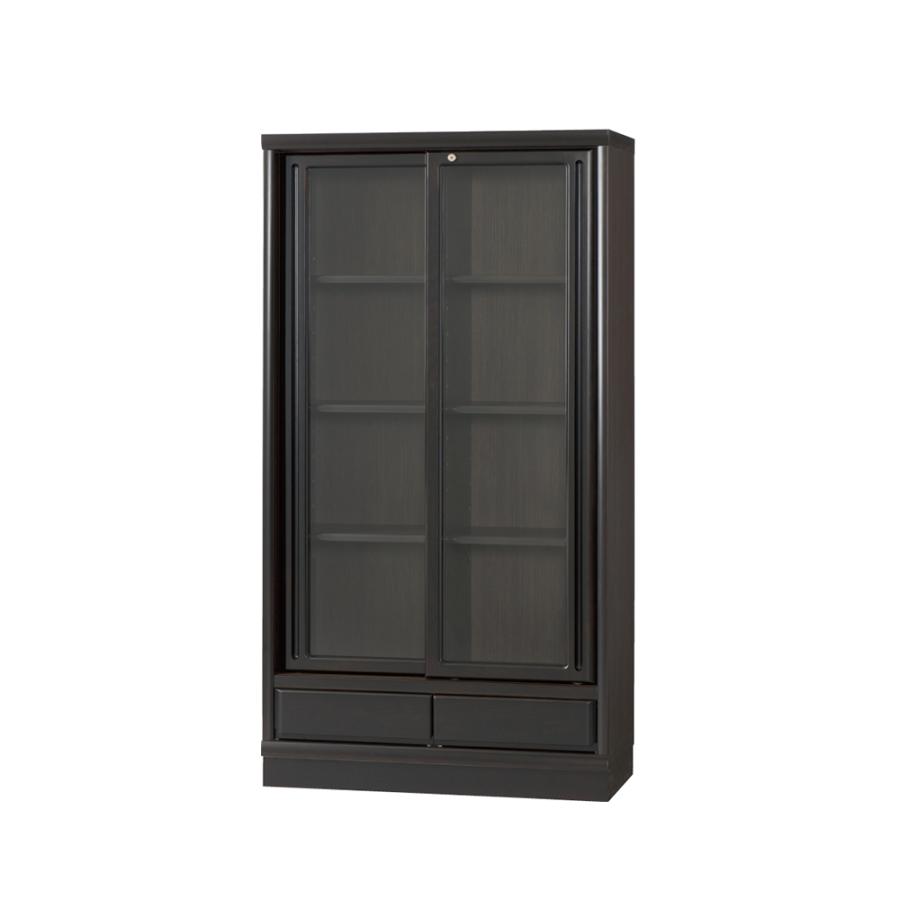 大塚家具 書棚 ガラス扉 SP−80L ロータイプ 全2色 高さ150cm