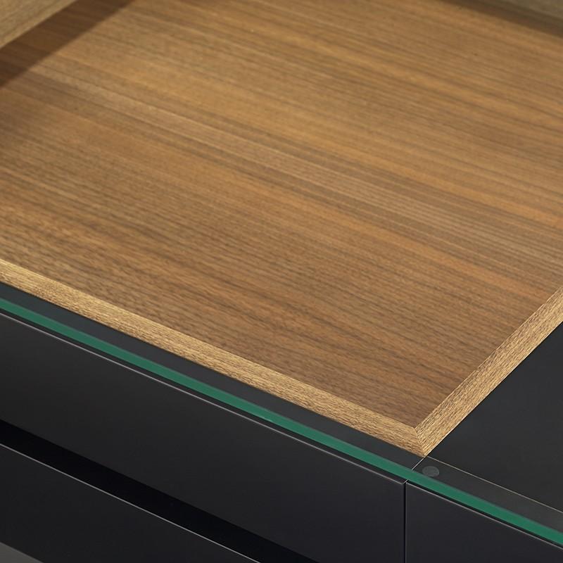 大塚家具 センターテーブル リカルド 幅140cm ブラック色 大塚家具 
