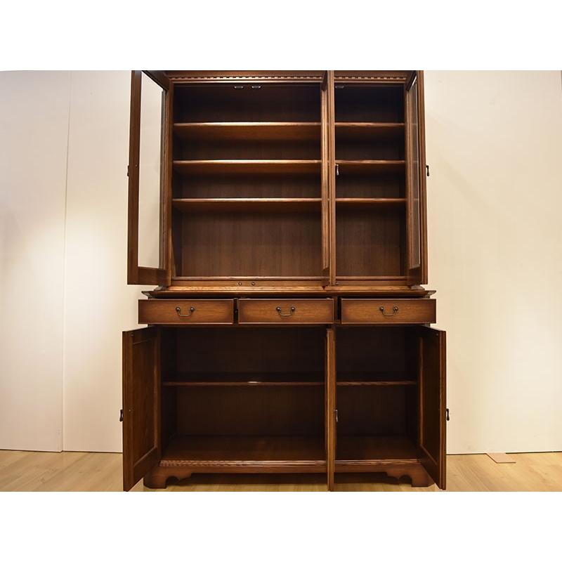 値下げ　カップボード　大塚家具　美品 大塚家具 カップボード ブルックス 幅130cm ナラ材 大塚家具（IDC