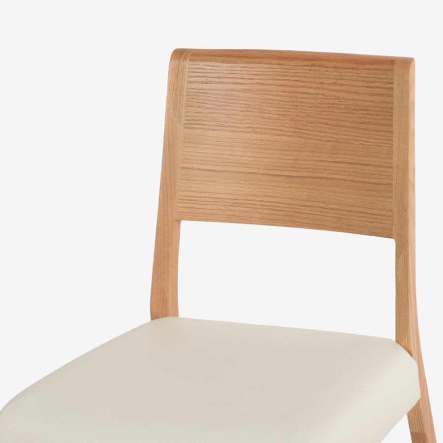 大塚家具 ダイニングチェア シネマ3B レッドオーク材/WO色 張地PVC全2