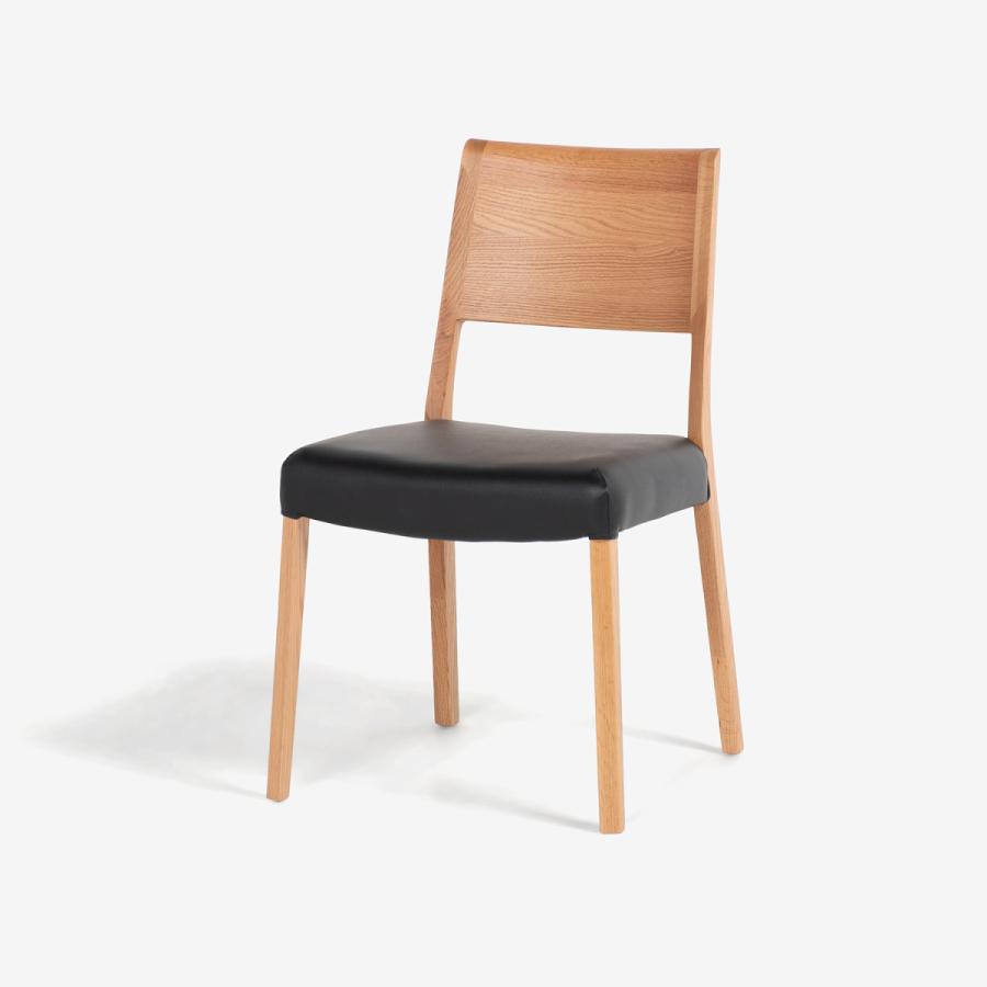 大塚家具 ダイニングチェア シネマ3B レッドオーク材/WO色 張地PVC全2