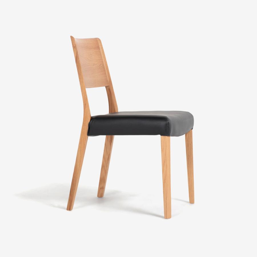 大塚家具 ダイニングチェア シネマ3B レッドオーク材/WO色 張地PVC全2