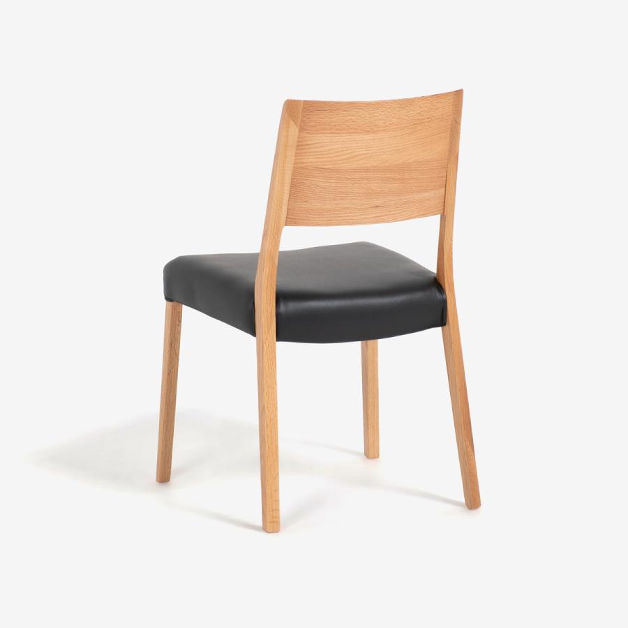 大塚家具 ダイニングチェア シネマ3B レッドオーク材/WO色 張地PVC全2