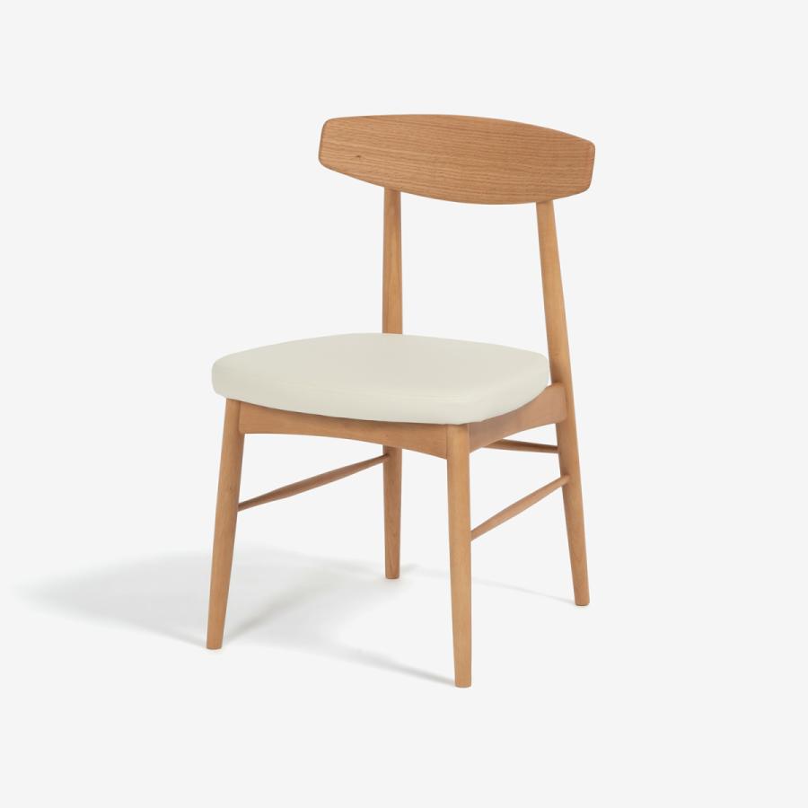 大塚家具 ダイニングチェア ユノ3A ホワイト アイボリー　1脚 大塚家具 ダイニングチェア ユノ3A レッドオーク材ホワイトオーク色