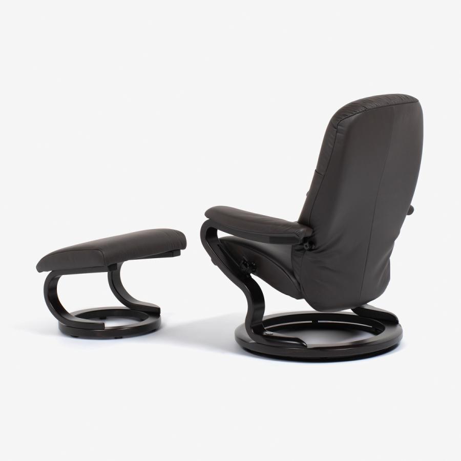 リクライニングチェア　ゼロストレス model.9883 Sサイズ　オットマン付き　革#24ダークブラウン色　大塚家具（IDC OTSUKA）_2