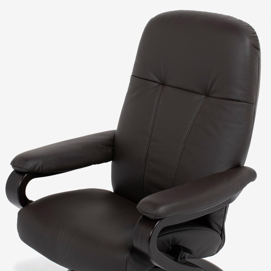 リクライニングチェア　ゼロストレス model.9883 Sサイズ　オットマン付き　革#24ダークブラウン色　大塚家具（IDC OTSUKA）_3