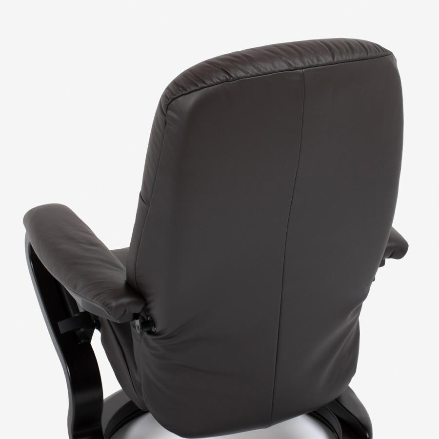 リクライニングチェア　ゼロストレス model.9883 Sサイズ　オットマン付き　革#24ダークブラウン色　大塚家具（IDC OTSUKA）_4