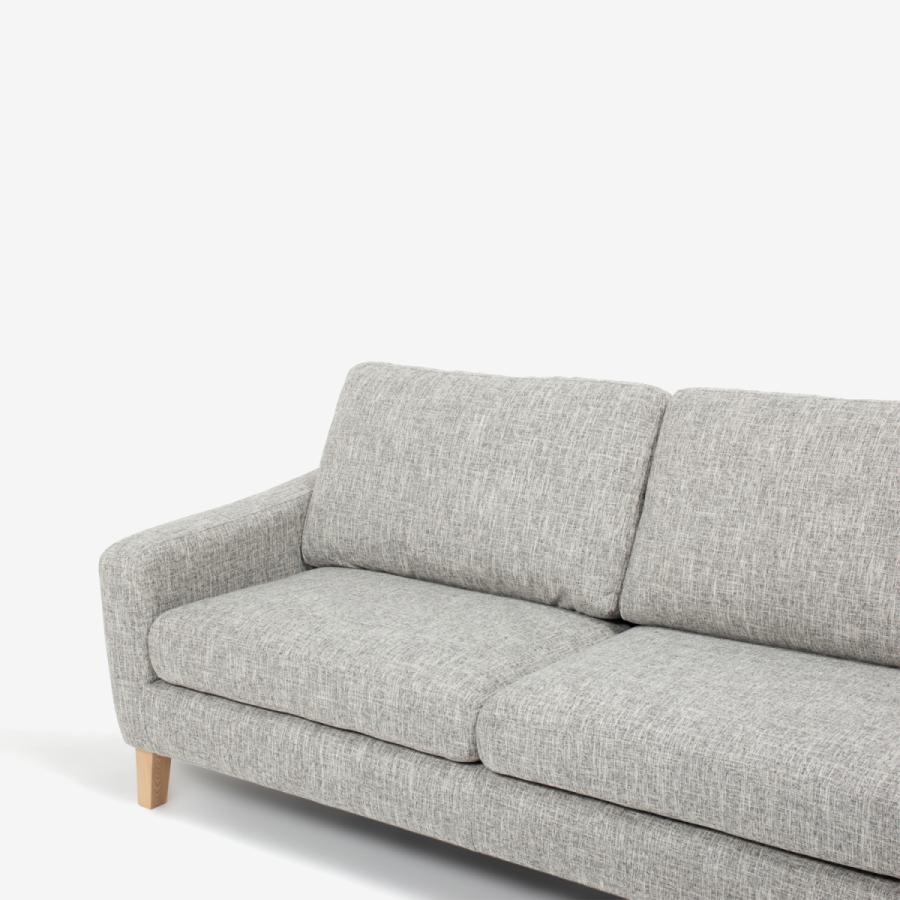 【大塚家具】美品/ソファ 3人掛け「イブ」グレージュ色/定価99,800円 ソファ 3人掛け「イブ SD-294C」幅185cm 布#K20 グレージュ色 脚