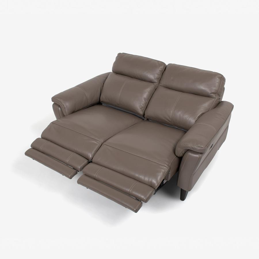 首都圏送無料〜大塚家具　電動リクライニング　ソファー　2人掛　ライトグレー 首都圏送無料〜大塚家具 電動リクライニング ソファー 2人掛