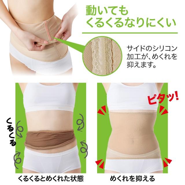 くるくるなりにくい 薄型くびれ美人 ウエスト引き締め くびれ パワー