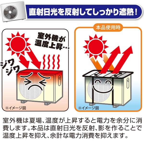エアコン室外機用 遮熱エコパネル 電気料金を約23%カット 省エネ 節電 遮熱効果 ホコリ・汚れ 凍結防止にも ポイント消化 |  | 03