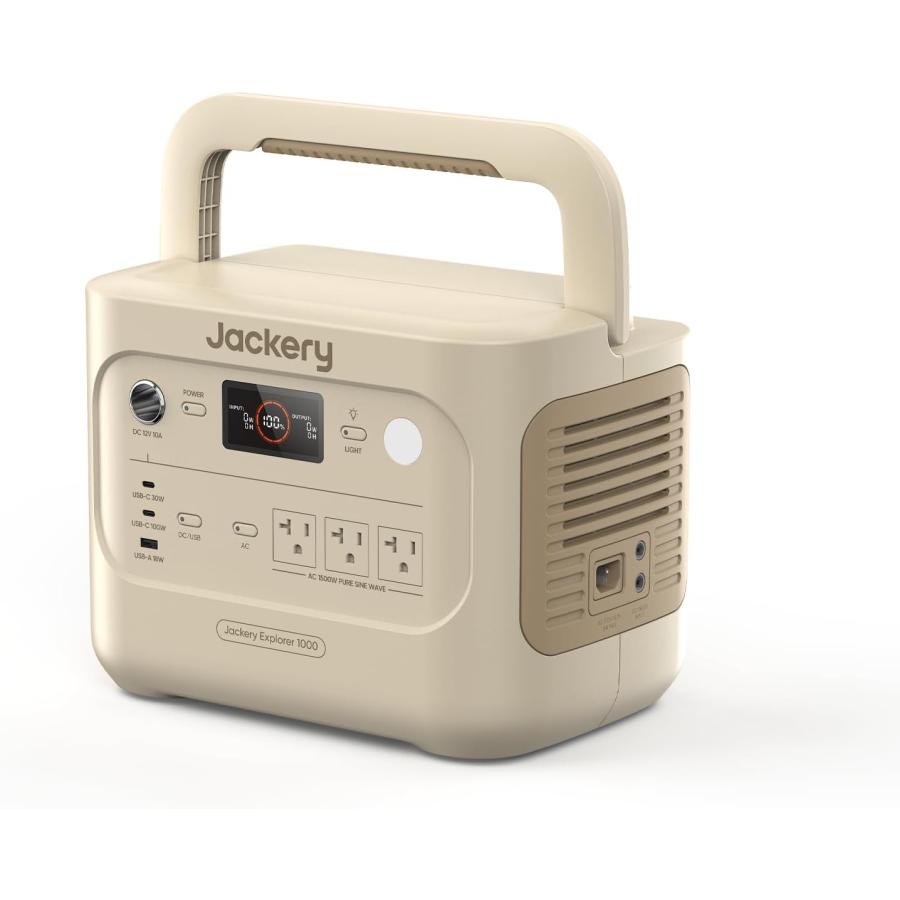 Jackery ポータブル電源 1000 New 1070Wh サンドゴールド : アイディア