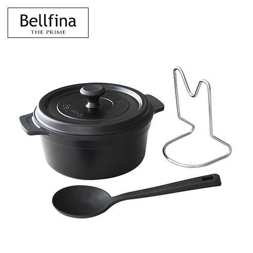 ベルフィーナ THE PRIME 無水調理パン プレミアムブラック A-77613