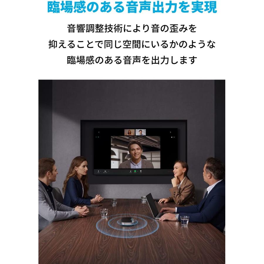 AnkerWork SR500 Speakerphone 会議用マイクスピーカー AI ノイズ