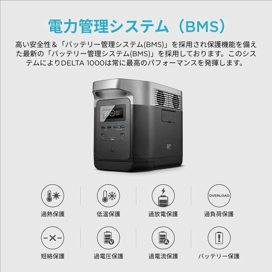 EcoFlow ポータブル電源 DELTA1000 大容量 1008Wh X‐Stream急速充電