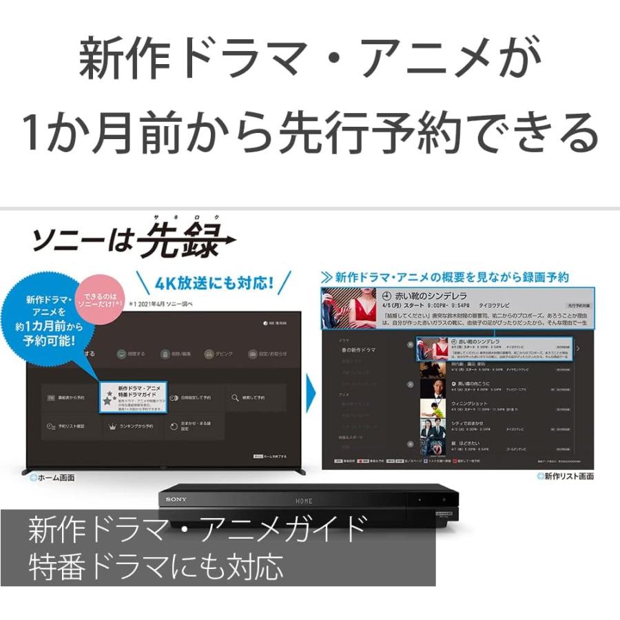 ソニー 2TB 3チューナー 4K ブルーレイレコーダー BDZ-FBT2100 SONY ソニー 4Kチューナー内蔵Ultra HD ブルーレイ/DVD