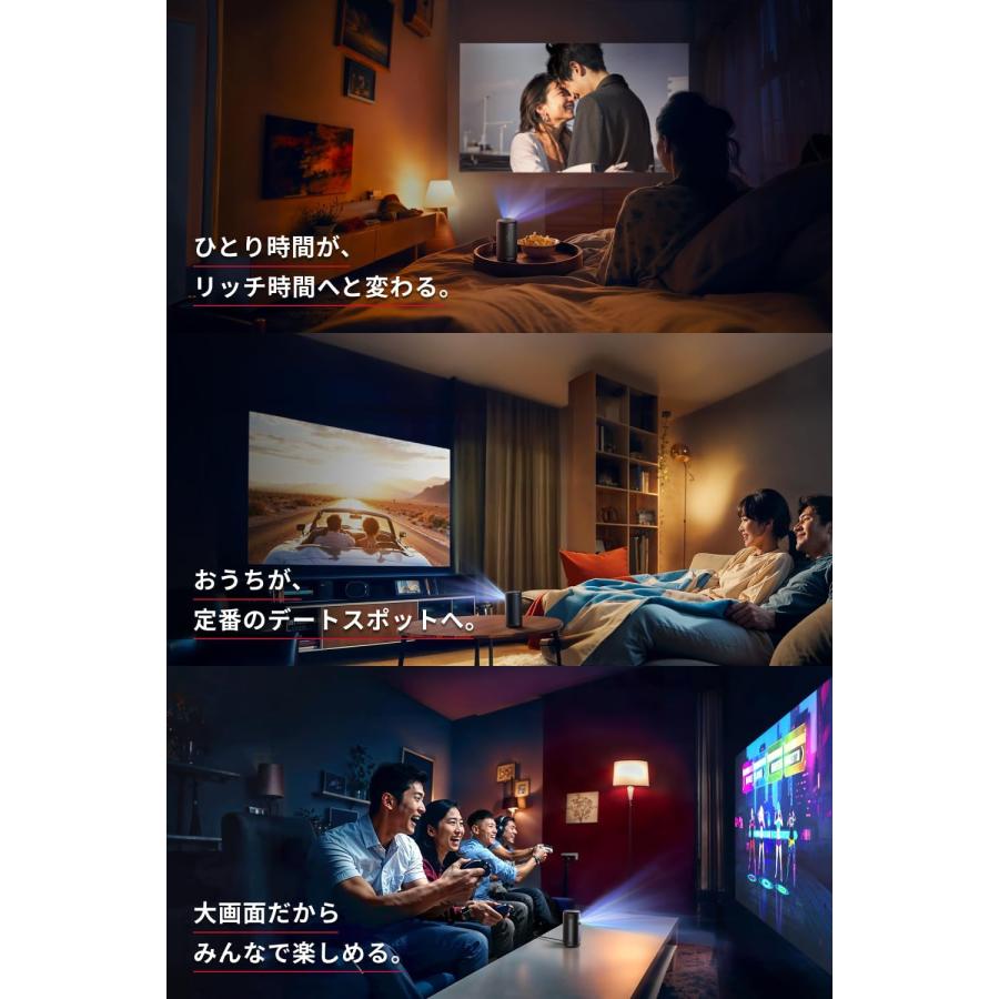 Anker Nebula (ネビュラ) Capsule 3 (Google TV搭載モバイルプロジェクター) フルHD / 200ANSI ルーメン / 最大120インチの画像