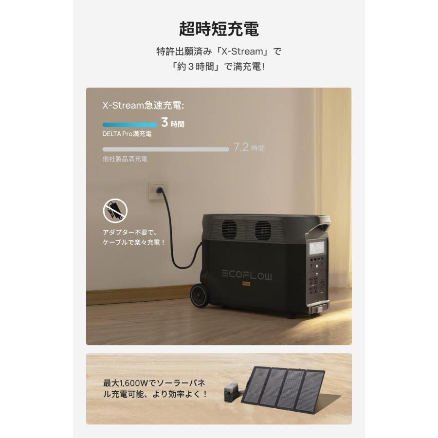 ポータブル電源 EcoFlow DELTA Pro (デルタプロ)  3,600Wh 大容量 出力3000W (サージ6000W)｜idea-marche｜05