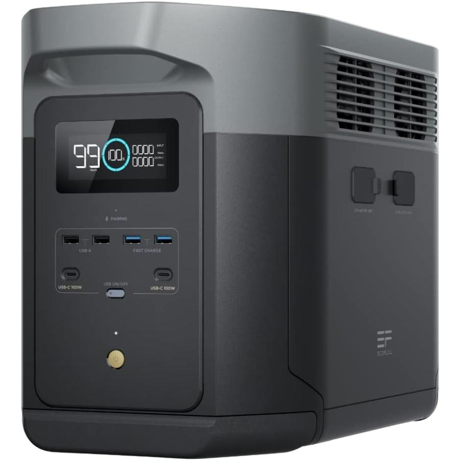 EcoFlow ポータブル電源 DELTA 2 Max 大容量 2,048Wh ポータブル電源 