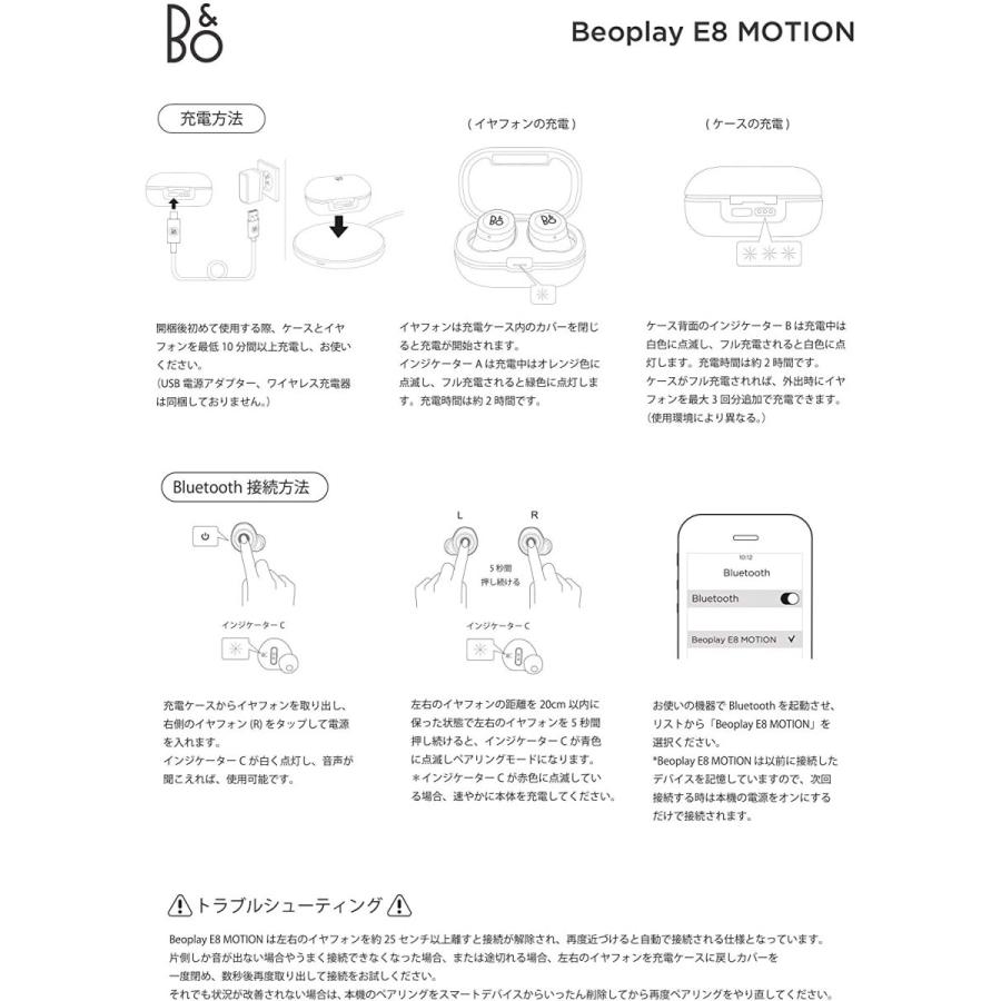 ワイヤレスイヤホン B&O Beoplay E8 Motion ホワイト | B＆O Play | 12