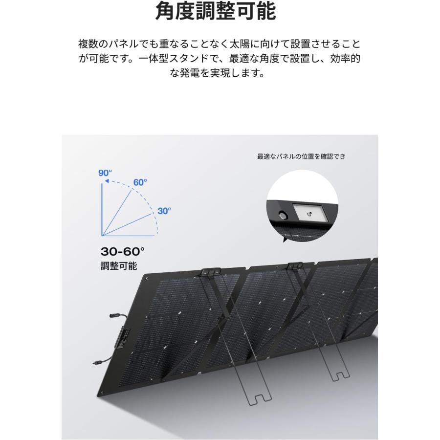 ECOFLOW EcoFlow(エコフロー) 220W 両面ソーラーパネル Gen2