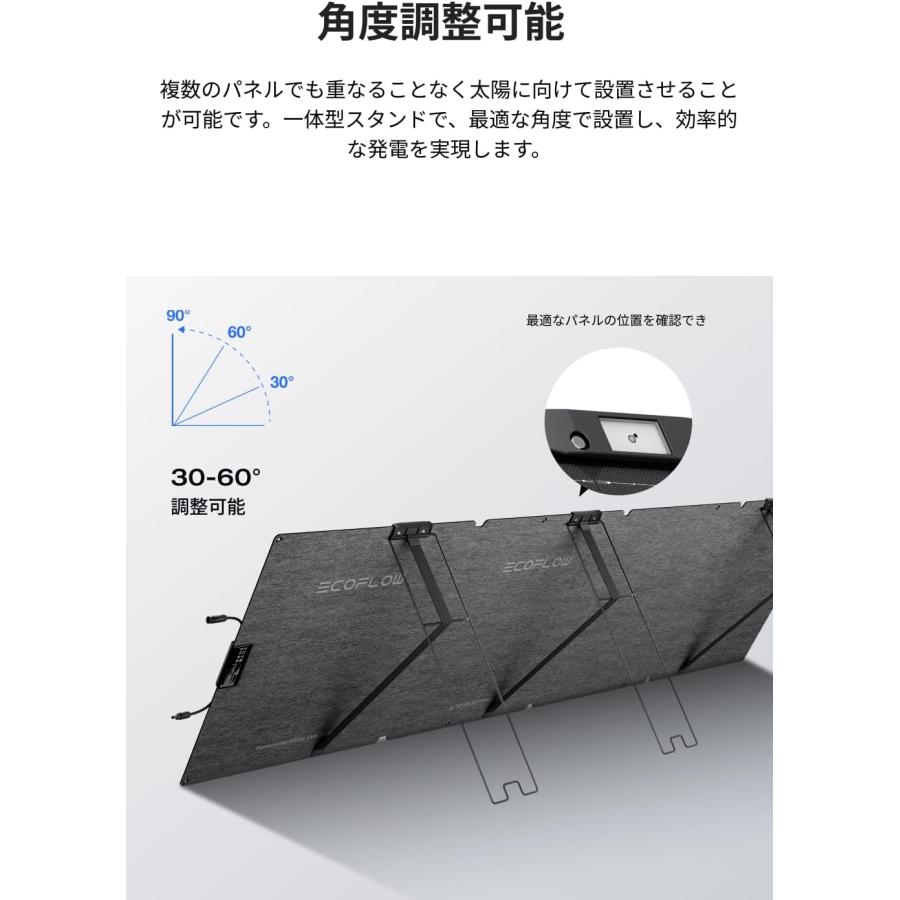ECOFLOW ソーラーチャージャーGen2 220W 高出力 ソーラーパネル