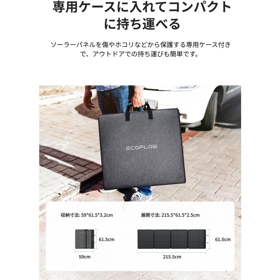 ECOFLOW ソーラーチャージャーGen2 220W 高出力 ソーラーパネル