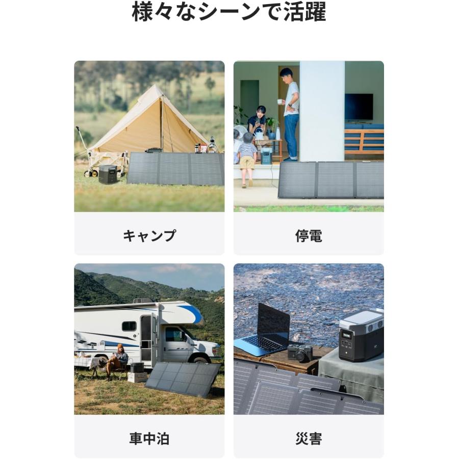ECOFLOW ソーラーチャージャーGen2 220W 高出力 ソーラーパネル