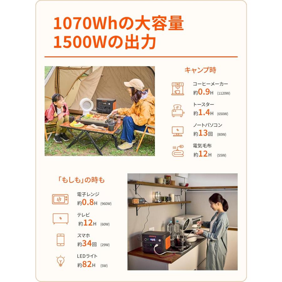 ポータブル電源 Jackery ポータブル電源 1000 New 1070Wh 