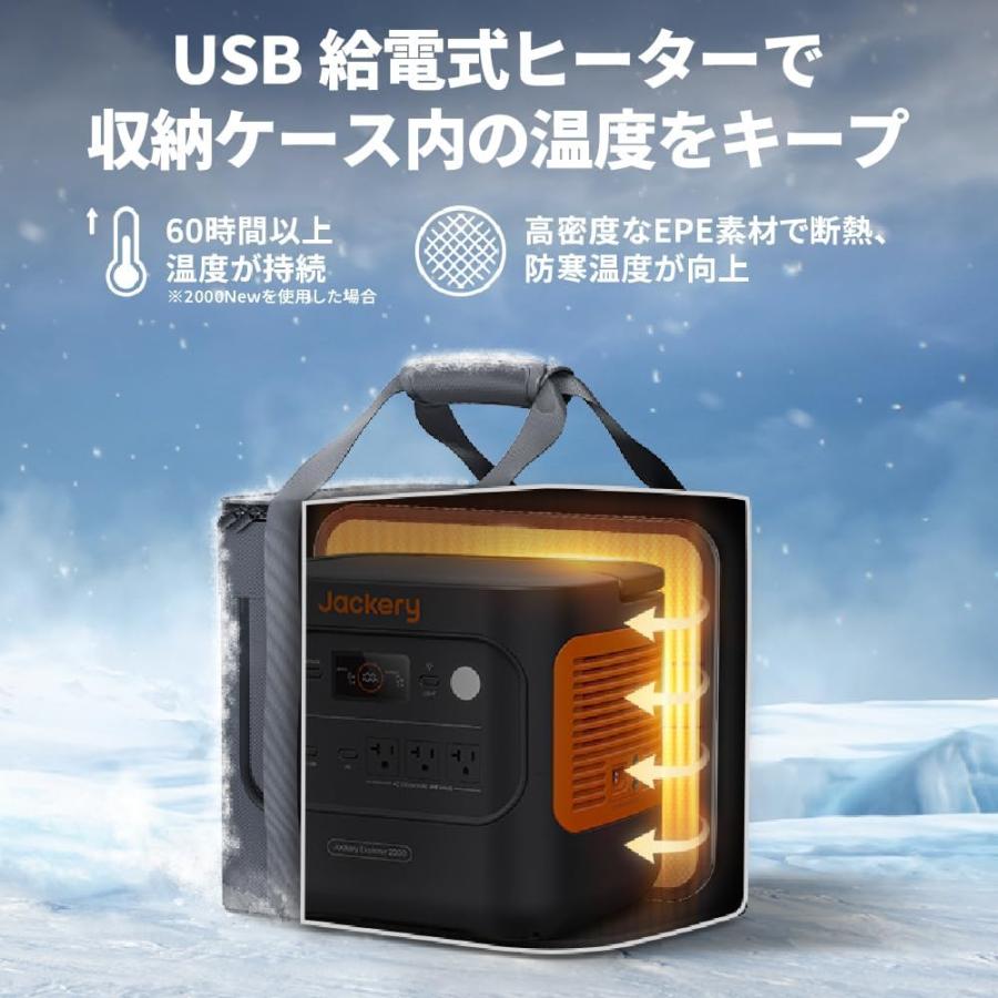 Jackery ポータブル電源 ヒーティングキャリーバッグ 2000New/1000New