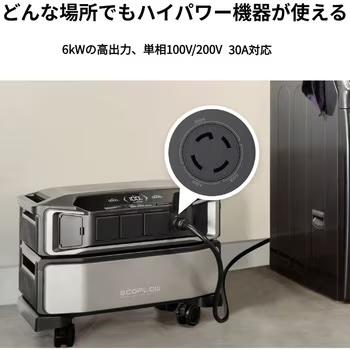 新品【保証登録可能】EcoFlow(エコフロー) デルタプロ ウルトラ スタンダードセット S-DPU06k-JP 容量6,000Wh 家庭用蓄電池　防災　災害　イベント ECOFLOW エコフロー デルタプロ ウルトラ スタンダードセット S-DPU06k